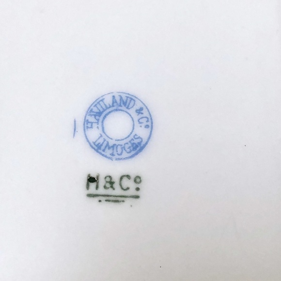 Antique Haviland Limoges Meadow Visitors Porcelain Basket Butterflies c 1880 - Picture 6 of 6